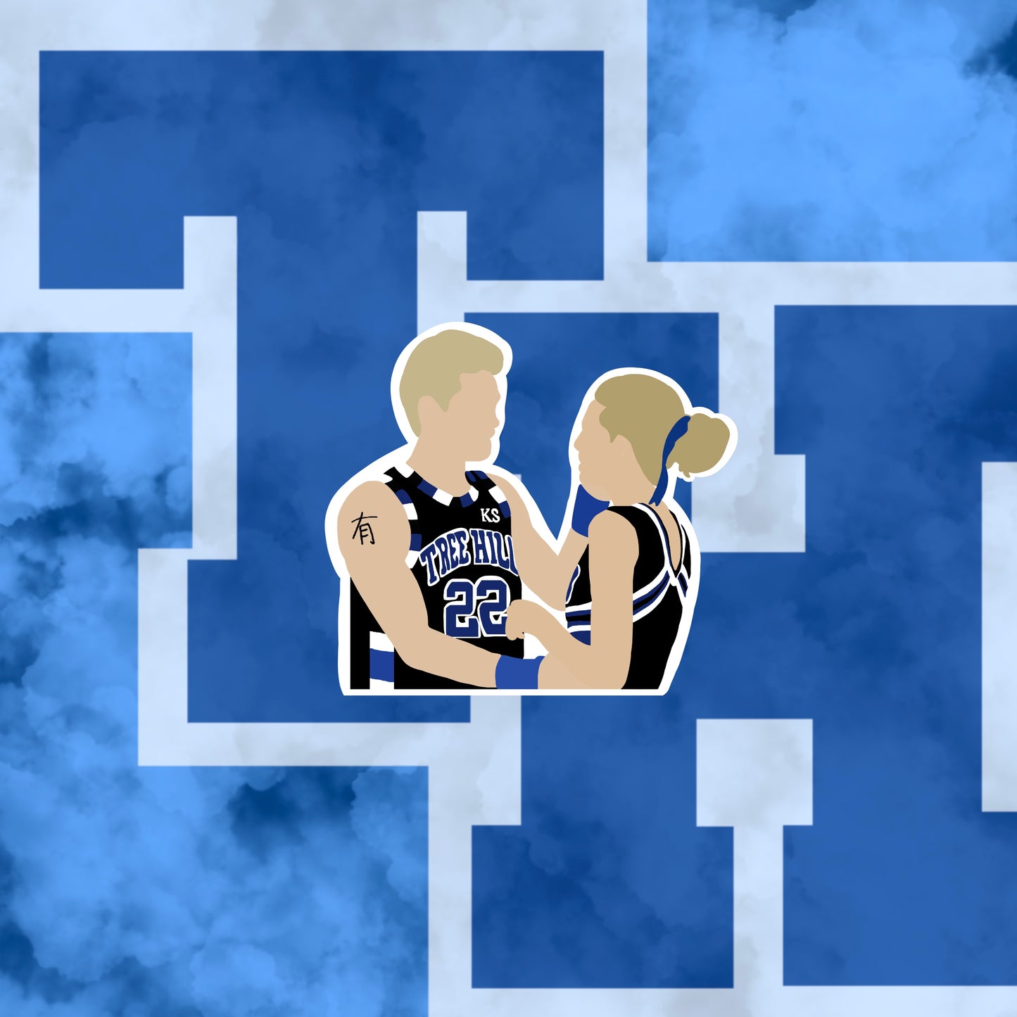 Peyton Sawyer and Lucas Scott Stickers