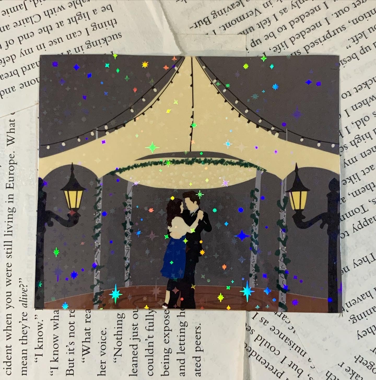 Bella and Edward Twilight Prom Gazebo Sticker